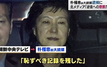 Xuất hiện hình ảnh bà Park Geun-hye nhợt nhạt khi bị bắt