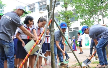 Phát động trồng cây xanh tại các trường tiểu học trên cả nước