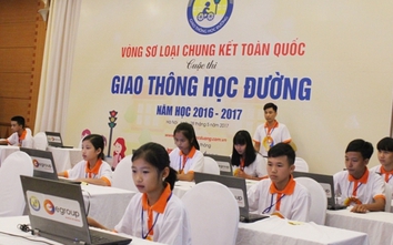 Hơn 20 thí sinh tranh tài chung kết "Giao thông học đường"