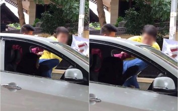 Người đàn ông đạp thẳng vào mặt nữ tài xế giữa phố Hà Nội