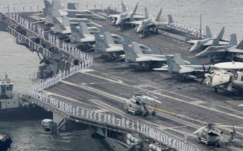 Tàu sân bay USS Ronald Reagan sắp tới gần Bán đảo Triều Tiên