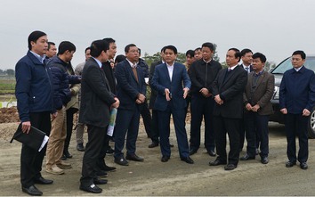 Chủ tịch Nguyễn Đức Chung kiểm tra dự án đường trục phía Nam