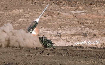Phiến quân Houthis bắn tên lửa đạn đạo vào căn cứ Arab Saudi