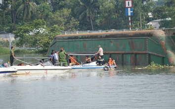 Chìm sà lan sông Đồng Nai: Đang tìm kiếm thi thể 3 người