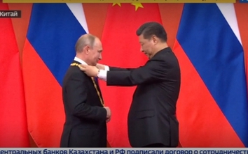 Ông Putin được Chủ tịch TQ Tập Cận Bình tặng phần thưởng cao nhất