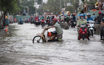 Người dân khốn khổ vì triều cường đạt đỉnh, trên báo động 3