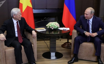 Ông Putin chúc mừng Tổng Bí thư, Chủ tịch nước Nguyễn Phú Trọng