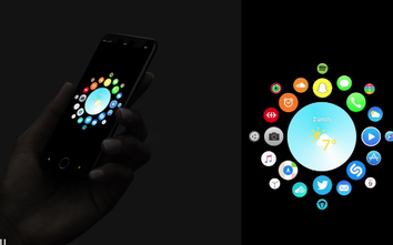 Lạ lẫm iPhone 8 chạy iOS 11 phong cách Watch OS