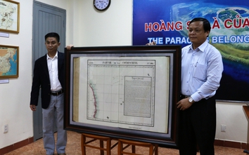 Việt kiều Mỹ tặng bản đồ cổ khẳng định chủ quyền Hoàng Sa