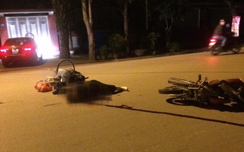 Xe máy đâm xe đạp trong đêm, người buôn phế liệu tử vong