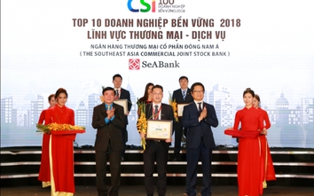 SeABank nhận danh hiệu Top 10 doanh nghiệp bền vững Việt Nam