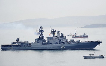 Hạm đội TBD của Nga tập trận bắn đạn thật trên biển Nhật Bản