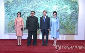 Phu nhân Chủ tịch Kim Jong-un xuất hiện tại Bàn Môn Điếm