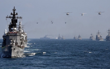 Nhật-Mỹ tập trận khủng, phối hợp đối phó Trung Quốc trên biển Hoa Đông