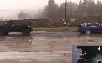 Video: Vua địa hình Hummer H2 so tài cùng Tesla Model X