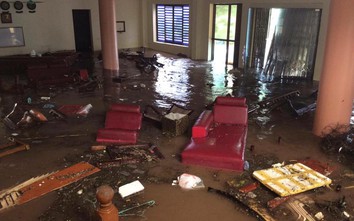 Hải Hậu: Cơ quan, nhà dân ngập lụt trong nước do bão số 10