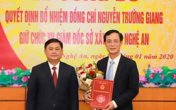Bổ nhiệm Giám đốc Sở Xây dựng Nghệ An