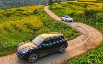 Porsche Cayenne 2018 sang chảnh cùng mùa vàng Tây Bắc