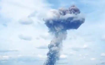 Video: Vụ nổ lớn kinh hoàng trong xưởng sản xuất TNT ở Nga