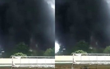 Cháy lớn ở Khu công nghiệp Thụy Vân, Phú Thọ