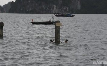 Quảng Ninh: Bão vừa lướt qua, trẻ em liều mạng đi tắm biển nơi bị cấm