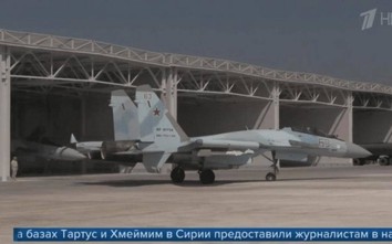 Lộ ảnh nhà chứa máy bay mới trong căn cứ của Không quân Nga ở Syria