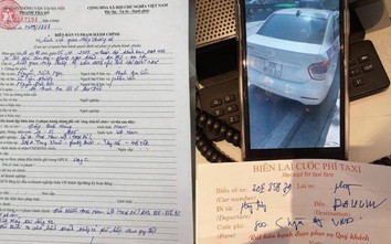 Taxi "chặt chém" khách Tây ở Hà Nội: Tước GPLX tài xế, phạt 14,7 triệu đồng