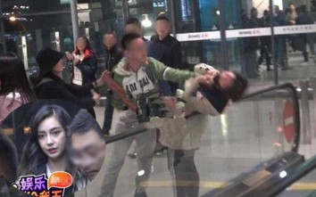 Hành động bất ngờ của Angelababy khi fan nữ bị bóp cổ giữa sân bay