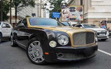 Cận cảnh siêu xe Bentley Mulsanne màu cực độc tại Sài Gòn