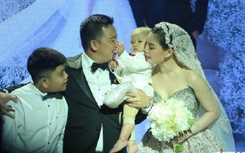 Giang Hồng Ngọc lộng lẫy trong đám cưới, hạnh phúc bế con trai 1 tuổi