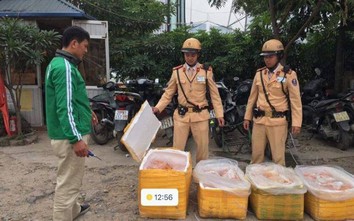 Kiểm tra vi phạm giao thông, CSGT Hà Nội phát hiện 200 kg nội tạng thối