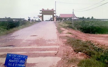 Quảng Trị: Tai nạn rình rập ở ngã tư Vĩnh Sơn vì vênh cao độ mặt đường