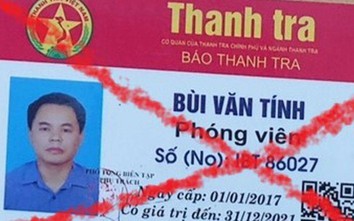 Bị CSGT phát hiện vi phạm, tài xế trình thẻ giả phóng viên báo Thanh tra