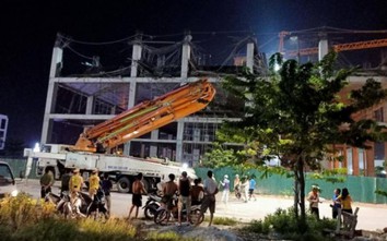 Nóng: Sập toàn bộ giàn giáo công trình xây dựng tại Bắc Giang