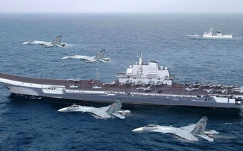 Hai tàu sân bay Trung Quốc đồng thời tập trận, thục luyện tác chiến kép