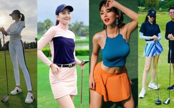 Dàn mỹ nhân showbiz Việt đọ độ nóng bỏng trên sân golf