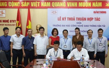 Đại học Công nghệ GTVT và Báo Giao thông ký hợp tác chiến lược