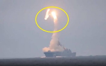 Video: Hộ vệ hạm Nga Gorshkov thử uy vũ của tên lửa siêu thanh Zircon