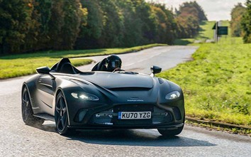 Siêu xe hai chỗ Aston Martin V12 Speedster lần đầu lộ diện trên đường thử