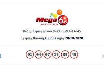 Kết quả xổ số Vietlott 28/10: Jackpot hơn 13 tỷ đồng về tay ai?