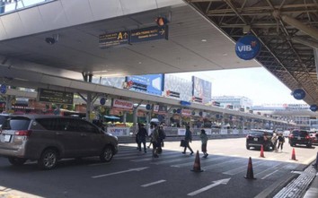 Phân làn giao thông trước cửa ga quốc nội, Tân Sơn Nhất hết cảnh ùn tắc