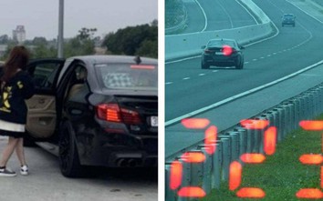 Tài xế ô tô BMW chạy tốc độ 223 km/h trên cao tốc: "Em vội đi ăn cưới"