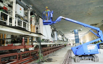 Cận cảnh robot đào hầm 850 tấn của tuyến đường sắt đô thị Nhổn - ga Hà Nội