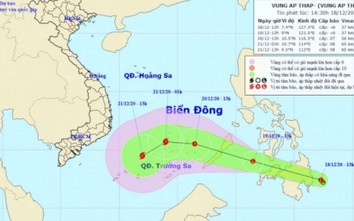 Dự báo áp thấp có thể mạnh lên thành bão trên Biển Đông trong tuần tới