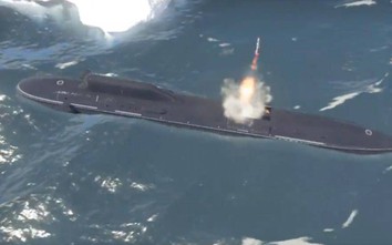 Tàu ngầm hạt nhân Nga bắn tên lửa hành trình chống hạm