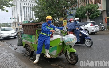 Xe điện 3 bánh thu gom rác tung hoành nội đô Đà Nẵng, sao không xử phạt?