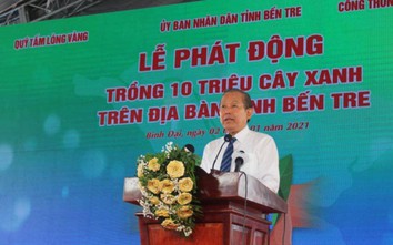 Phó Thủ tướng Trương Hòa Bình dự lễ trồng 10 triệu cây xanh ở Bến Tre