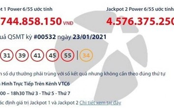 Xổ số Vietlott 23/1/2021: Tìm người may mắn trúng giải khủng gần 43 tỷ đồng