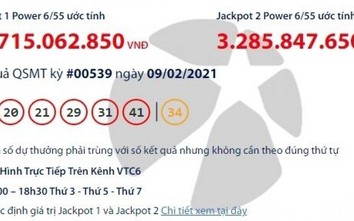 Kết quả xổ số Vietlott 28 Tết (9/2): Giải Jackpot 60 tỷ vẫn tìm chủ nhân