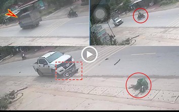Video: Sang đường ẩu, người đàn ông bị ô tô bán tải tông văng xa
